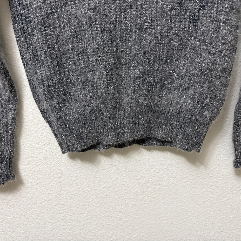 Vintage Gray Silk Angora Sweater Petite XS S Tagged M - Picture 6 of 9